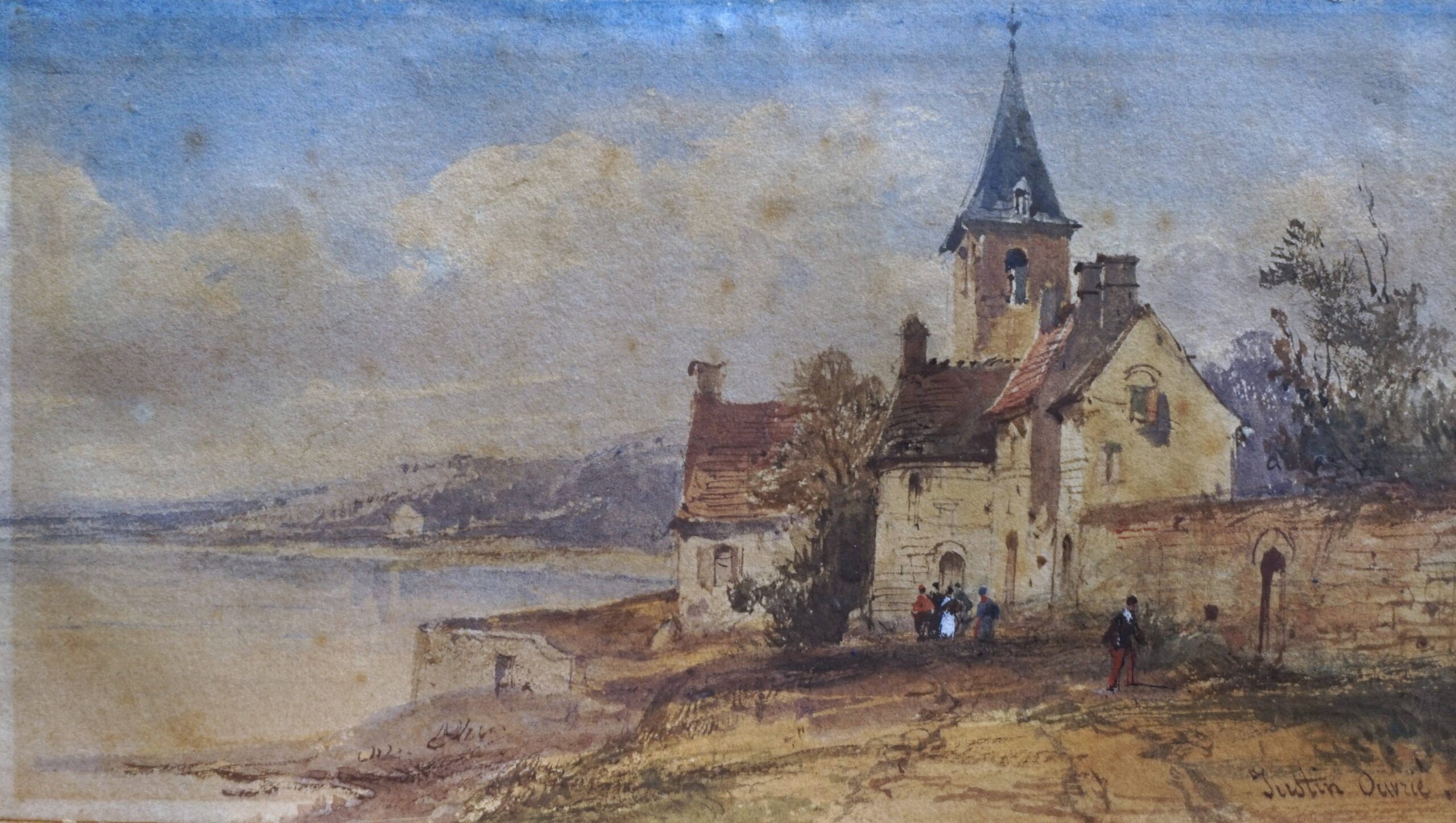 Pierre Justin Ouvrié, L’entrée du village