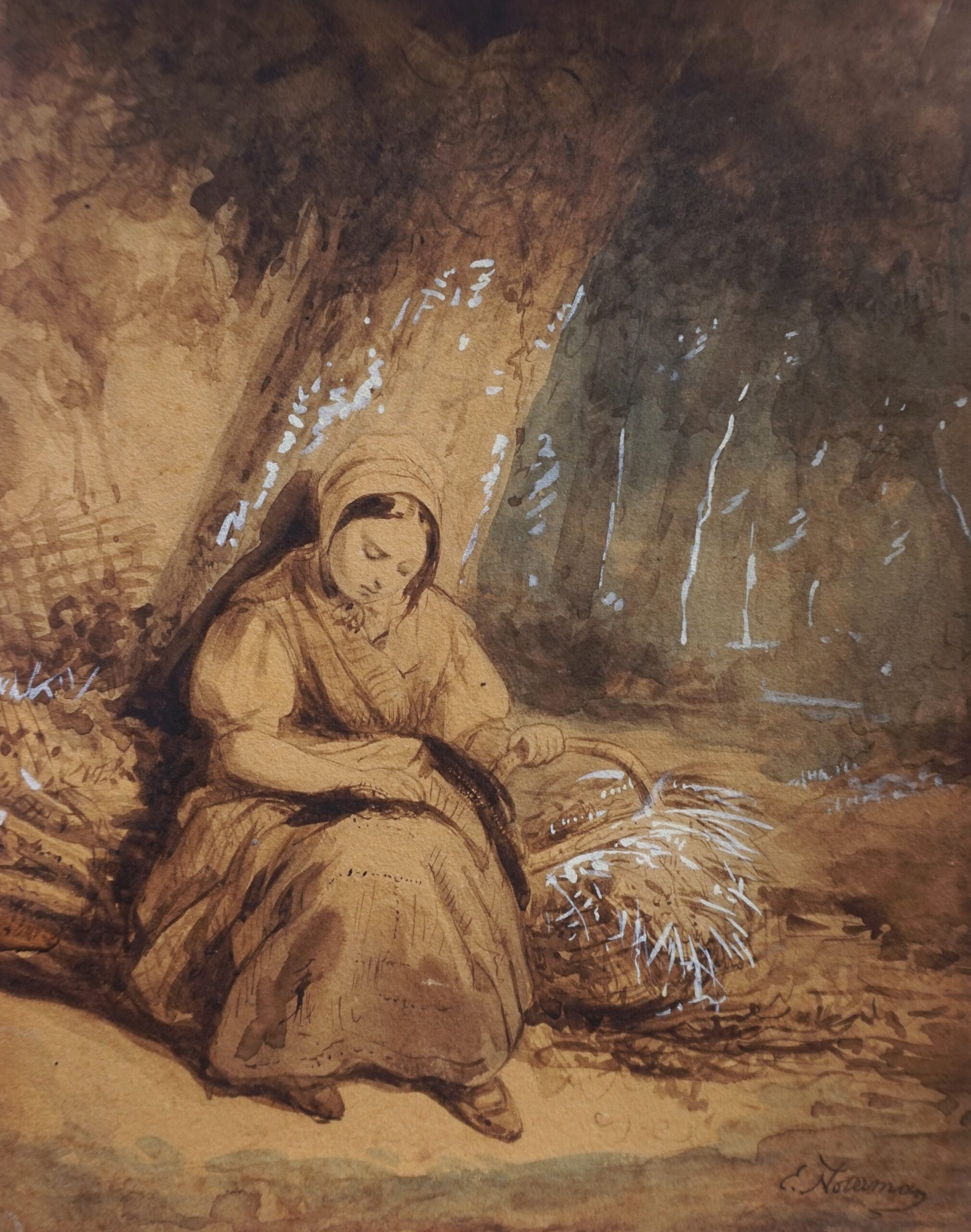 Emmanuel Noterman, Jeune fille dans les bois