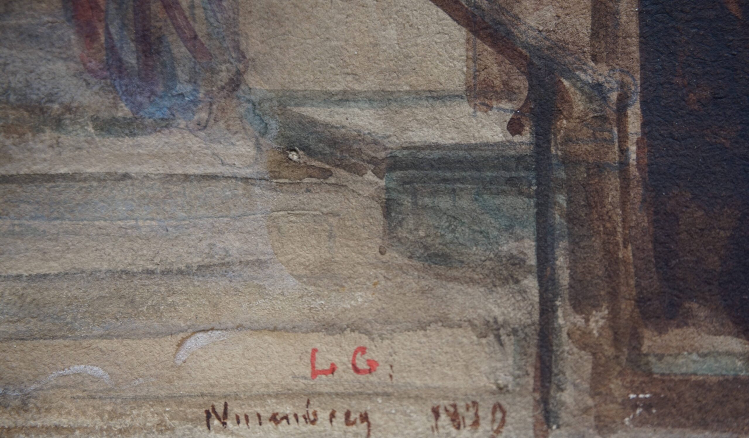Louis Gallait, Prêtre donnant l’aumône aux pauvres dans l’église Saint Laurent de Nuremberg - Image 3