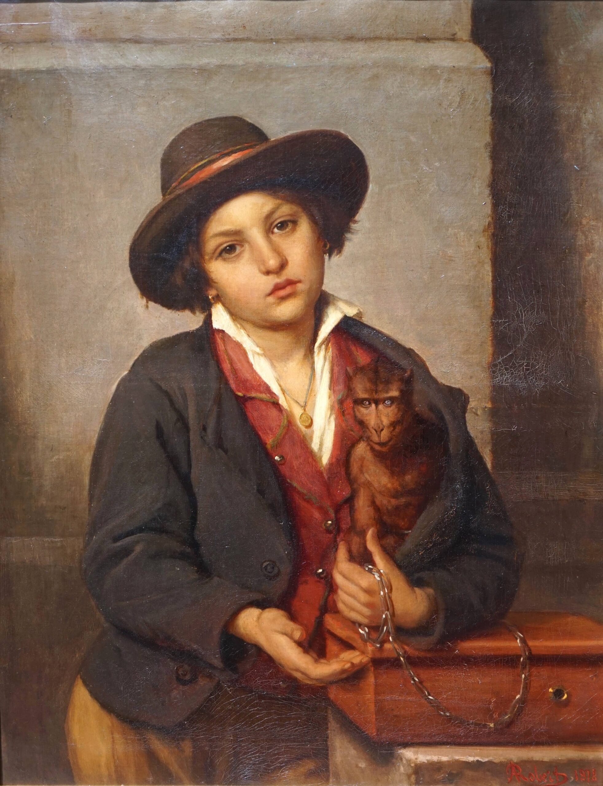 Alexandre Robert, Jeune montreur de singe italien