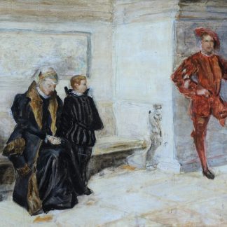 Willem Geets, esquisse préparatoire pour "Awaiting an Audience"