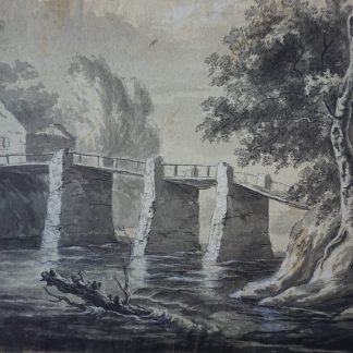 Constant Cornelis Huijsmans, paysage au pont